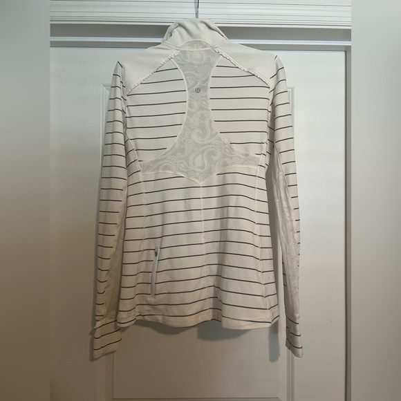 Lululemon Star Runner Pullover Slalom Stripe Angel Wing / Angel Wing. Size 10. - Picture 12 of 14
